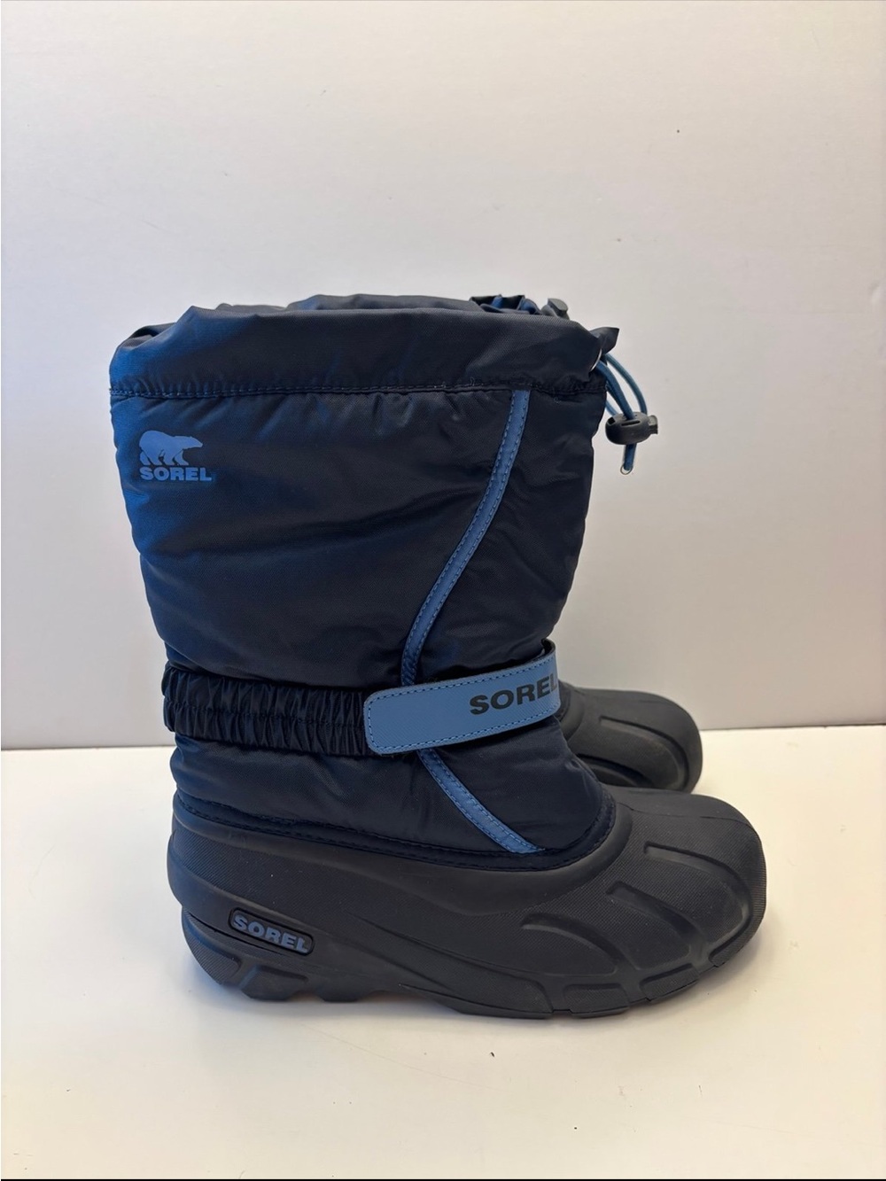 Sorel Youth blue Flurry winter snow boots size 5